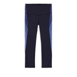 Lululemon Blue Colour Me Ombré Leggings, 21”, size 2